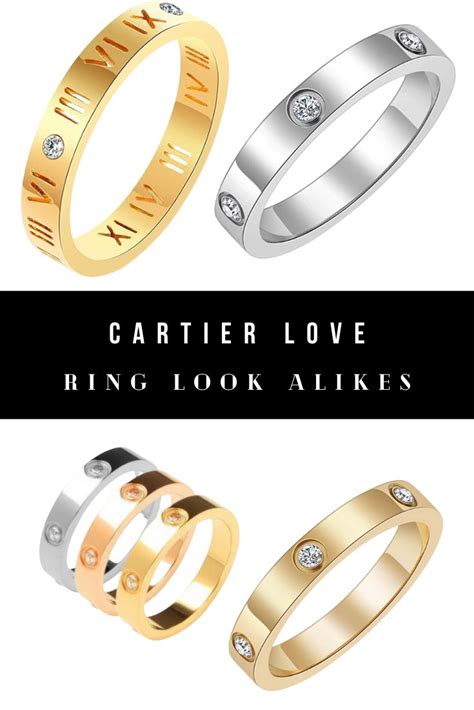 cartier ring dupes|cartier look alike ring.